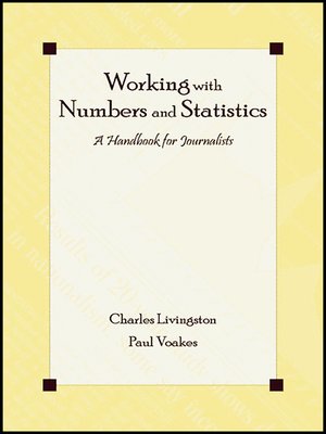 cover image of Working With Numbers and Statistics